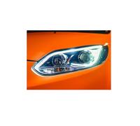EOYIODPF Car Styling Compatible For Focus Headlights 2012-2014 Compatible For Focus 3 Head Light DRL Head Lamp Angel Eye Bi Xenon Beam Accessories(Headlight)