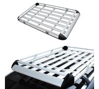 EOYLBFWH Roof Rack Cargo Carrier Basket, for A4L A5 2009-2016 Q5 2010 2011 2012 2013 2014 2015-2017 2018 A1 A3 Q3 Top Cargo Rack Aluminum Luggage Basket Rooftop Storage Basket,B-1.3m/M