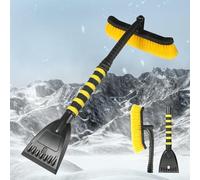 EOYLBFWH Telescopic Car Snow Shovel, for Mitsubishi Triton L200 Mq 2005-2019 Ergonomic Multi-Functional Snow Removal Tool,Yellow