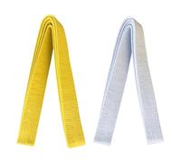 EOYVAIL Martial Arts Belts, Pack of 2, 4 x 200 cm Taekwondo Belt for Children and Adults, Professional Martial Arts Belt