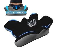 Eozier Seat Cushion for Office Chair, Extra Large Memory Foam Coccyx Pain Relief Cushion Pillow for Back Support Non-Slip Seat Pad for Office Desk, Car Seat, Wheelchair, Sciatica