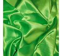 EP 100% Polyester/Poly Silk Silky Satin Fabric, Dressmaking, Wedding, Prom - Dress Craft Fabric Material 58" - 150 cm Wide Sold in Pre - Cut Lengths (1 Meter, Flo Lime (C))