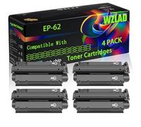 EP-62 Compatible for Canon Toner Cartridges with Chip Imageclass 2250 LBP-1810 Medio LP-3000 Medio Printers (4 Pack Black)