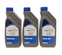 EP90 HYPOID GEAR OIL 3 X 1L API GL4 EXTREME PRESSURE STRAIGHT SAE 90 GEAR OIL YELLOW METAL SAFE