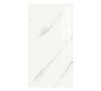 Epaing 10 PCS PVC Marble Tiles Bathroom Kitchen Tile Stickers, Stronger Waterproof Self Adhesive Tiles 30 * 60cm Tile Stickers for Kitchen Wall Home Decoration (White)
