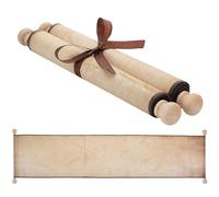 Epakh 1 Roll Blank Paper Scrolls 9 x 72 Inches Scroll Paper Wrapped on Wood Rod for Writing, Drawing, Calligraphy, Wedding Vows, Invitation, Renaissance Festivals