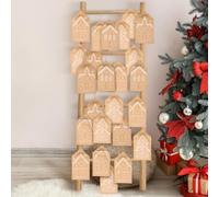 Epakh 24 Pcs Christmas Gingerbread House Gift Bags Winter Snow Gingerbread House Kraft Paper Bags 24 Days Xmas Advent Countdown Christmas Candy Goodie Treat Grocery Pouch for Xmas Party Favor Gift