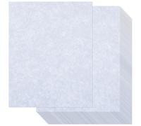 Epakh 300 Pcs Old Age Parchment Paper 8.5 x 11 Inch Standard Letter Vintage Colored Old Parchment Semblance Double Side Printing Paper (Blue)
