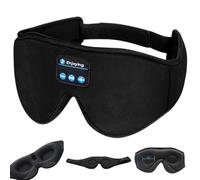ePalZoneXP Wireless Bluetooth 5.2 Sleep Mask Sleep Headphones Eye Mask Bluetooth Headphone, 3D Eye Mask for Sleeping Music Sleeping Headphones for Men/Women Music Earphones UK (Black)