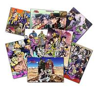 ePanda Anime JoJo Poster, JoJo Adventure Posters Giorno Giovanna Poster Boy Bedroom Retro Posters Living Room Wall Collage Kit Anime Pictures Decor Art Print,11.5x16.5 inches,Set of 8pcs