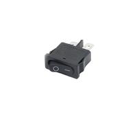EPANO 10PCS KCD1-110 Thin Flat Rocker Switch ON-OFF 2pin Red and Black 9.5 * 21MM Instrument Small Switch 6A/250V 10A/125V AC(Black)