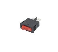 EPANO 10PCS KCD1-110 Thin Flat Rocker Switch ON-OFF 2pin Red and Black 9.5 * 21MM Instrument Small Switch 6A/250V 10A/125V AC(Red)