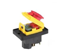 EPANO 400V 7 Pins Electromagnetic Switch Starter On Off 15A With Protection Cover Waterproof Momentary Reset Push Button YCZ4-A
