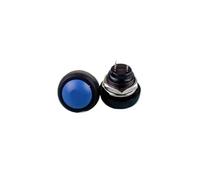 EPANO 6Pcs PBS-33b 2Pin Mini Switch 12mm 12V 1A Waterproof momentary Push button Switch since the reset Non-locking(Blue)