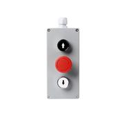 EPANO DIY Metal Push Button Control Box Explosion-proof Junction Waterproof Boxed Emergency Start Reset Electric(3P Arrow Emergency)