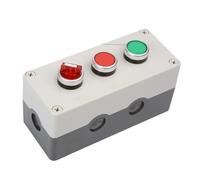 EPANO Illuminated button switch control box power start stop knob 1234 hole reset jog self-locking 24V 220V(3-02,24V)