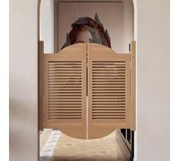 EPANO LXXW Cafe Swinging Doors Hallway Small Cafe Double Door Revolving Door, Shuttered Half Waist Door, Interior Vintage Decorative, Half Waist Fence Door(91x100cm)