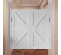 EPANO LXXW Cafe Swinging Doors Kitchen Double Swing Door, Brown Cafe Door Revolving Door, Shopping Mall Cafe Bar Half Waisted Door Half Waist Fence Door(70x90cm)