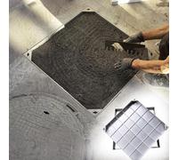 EPANO LXXW Recessed Septic Tank Lid Heavy Duty Invisible Manhole Cover - Rust-Proof Sewage Basin & Septic Tank Lid | Seamless Utility Stainless Steel Manhole Cover(27.6x27.6x2in)