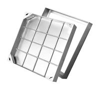 EPANO LXXW Recessed Septic Tank Lid Stainless Steel Square Manhole Cover and Frame - Recessed Invisible Embedded Lid, Hidden Sewage Stainless Steel Manhole Cover(19.7x19.7x3.1in)