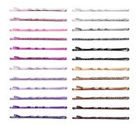 EPARTY Metallic Gradient Colorful Shiny Hairpins Bobby Pins Set, White Bridge 96pcs Middle Size Colorful Hair Bobby Pins Metallic Barrettes Hair Clips for Women Girls (Shiny Clips)