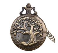 EPASHA Pocket Watch,Pocket Watch Openable Vintage Quartz Pocket Watch Pendant Necklace Men Women Theme Gift Clock (Color : Metallic)