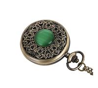 EPASHA Pocket Watch,Pocket Watch Vintage Bronze Mens Watches The Greatest Pocket Watch Necklace Best Gifts for Military Man Unisex Gifts (Color : A)