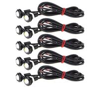ePathChina 10pcs White 6000K Eagle Eye 9W 18MM 5730 Chip Car Fog Light DRL Bulb Reverse Backup Parking Signal