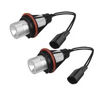 ePathChina 2pcs 1000LM 6000K Error Free LED Angel Eyes Marker Lights Bulbs Fit for BMW E39 E53 E60 E61 E63 E64 E65 E66 E87 525i 530i xi 545i M5 (Blue)