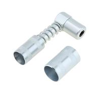 ePathChina 2Pcs 90 Degree Grease Coupler Adapter for Auto/Farm/Truck/Industrial Use with Sleeves, 3 Jaw Angle Grease Fitting Tool