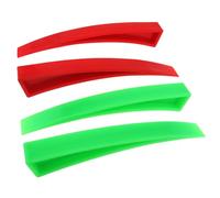ePathChina 4PCS Window Curved Dent Repair Tools, Car Body Repair Plastic Wedge DIY Plastic Chisel Scraper Car Door Unlocking Kit, Red and Green Lacquer Free Dent Repair Tool