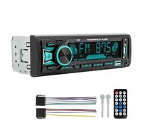 ePathChina Car Audio Bluetooth Single DIN Car Stereo, 12V Car FM/AM Radio LCD VA Screen Car MP3 Player with Hands-Free, Dual USB, Voice Assistant & App Control, Supports FM/MP3/WMA/FLAC/AUX/TF