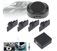 ePathChina Car Rear Reverse Backup System, Auto Vehicle Rear Reversing Radar System with 4 Parking Sensors Buzzer Alarm(Black)