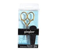 Epaulette Embroidery Scissors 3.5-W/Leather Sheath by Gingher
