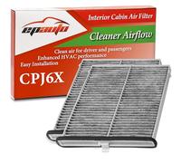 EPAuto CPJ6X (KD45-61-J6X) Cabin Air Filter includes Activated Carbon Replacement for Mazda 3 (2014-2018), Mazda 6 (2014-2021), CX-5 (2013-2021), 2 Packs