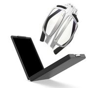 Epavouos Premium Folding Reading Glasses-Ultra thin Lightweight Foldable Portable readers for Men Women-Travel Pocket Metal Case (Metal, 2.25, x)