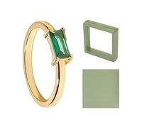 EPCDBBRT 1 Piece Zircon Ring and Jewelry Box, Fashionable Simple Ring, Elegant Zircon Ring, Women's Jewelry, Women's Jewelry