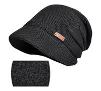EPCDBBRT 1 Set Of Cold-Proof Hat And Scarf, Winter Hat, Warm Knitted Hat, Fashionable Knitted Hat, Women'S Knitted Hat, Outdoor Thermal Equipment (Black)