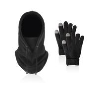EPCDBBRT 1 Windproof Hat And 1 Pair Of Warm Gloves, Warm Hat, Touch Screen Gloves, Knitted Gloves, Outdoor Cold Protection Equipment, Suitable For Cycling, Skiing, Mountaineering