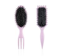 EPCDBBRT 1 Women'S & 1 Girls' Purple 28*7Cm ABS Curling Combs, Pointed Handle & Three-Prong, Unisex, All Ages