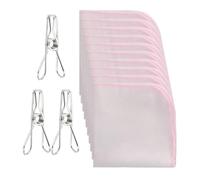 EPCDBBRT 10 Pieces Of Children'S Towels, 3 Pieces Of Drying Clips, Double-Layer Gauze Handkerchiefs, Children'S Saliva Towels, Baby Feeding Towels, Absorbent Towels, Multi-Purpose Square Towels
