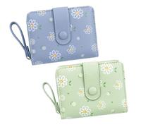 EPCDBBRT 2-Piece Women's Printed Wallet with Credit Card Storage, Cute and Portable