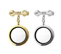 EPCDBBRT 2 Pieces Bow Photo Small Photo Frames, Wedding Bouquet Pendant, Wedding Brooch Pendant, Photo Accessories, Souvenir Brooch Picture Decoration
