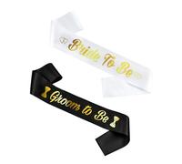 EPCDBBRT 2 Pieces Bride And Groom Belts, Become Groom Belts, Become Groom Belts, Bride And Groom Party Decorations, Suitable For Weddings, Engagements