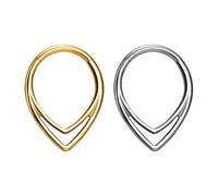 EPCDBBRT 2 Pieces of Nose Rings, Piercing Jewelry, Body Piercing Jewelry, Fashionable and Simple Nose Rings, Suitable for Nose, Ears, Lips