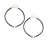 EPCDBBRT 2 Pieces Ring Necklace, Velvet Necklace, Vintage Necklace, Fashionable Simple Necklace, Adjustable Necklace, Clothing Accessories