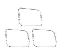 EPCDBBRT 3-Piece U-Shaped Bag Inner Handle, Alloy Opener, Clutch Frame, DIY Bag Accessories