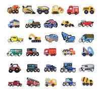 EPCDBBRT 31 Pieces Of Construction Vehicle Shoe Accessories, Diy Shoe Accessories, Pvc Decorative Shoe Buckles, Shoe Accessories, Creative Shoe Accessories, Boys' Shoe Accessories