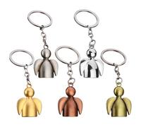 EPCDBBRT 5 Pieces Angel Keychain, Keychain Doll, Thank You Keychain, Keychain Guardian Angel, Educator Keychain