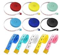 EPCDBBRT 6 Piece Retractable Tape Measure And 5 Piece Flexible Tape Measure, Tailor Tape Measure, Fabric Tape Measure, Body Tape Measure, Flexible Tape Measure, Sewing Accessories, Measuring Tools